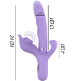 Intense - Billie Uppladdningsbar Multifunktionsvibrator Som Stimulerar Vågor Med Lila Tryckknapp