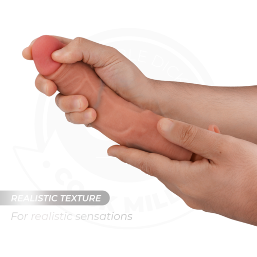 Cock Miller - Hyperrealistisk Dildo Med Sugkoppa Och Stöt Med Fjärrkontroll 21,5 Cm