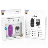 Online - Remote Control Vibrating Egg L Purple