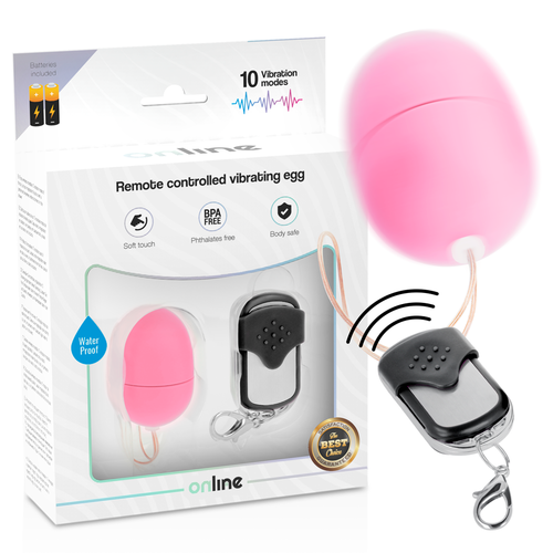 Online - Remote Control Vibrating Egg S Pink