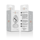 Intense - Analplugg I Aluminium Med Silverkristall Storlek S