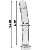 Nebula-Serien Från Ibiza - Modell 16 Dildo Borosilikatglas Klar 18,5 Cm -O- 3 Cm