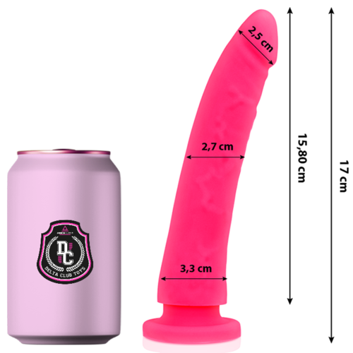 Delta Club - Toys Pink Dildo Medical Silicone 17 Cm -O- 3 Cm