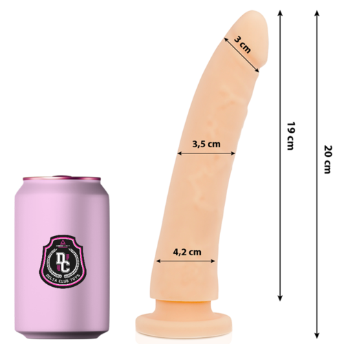 Delta Club - Toys Natural Dildo Medical Silicone 20 Cm -O- 4 Cm
