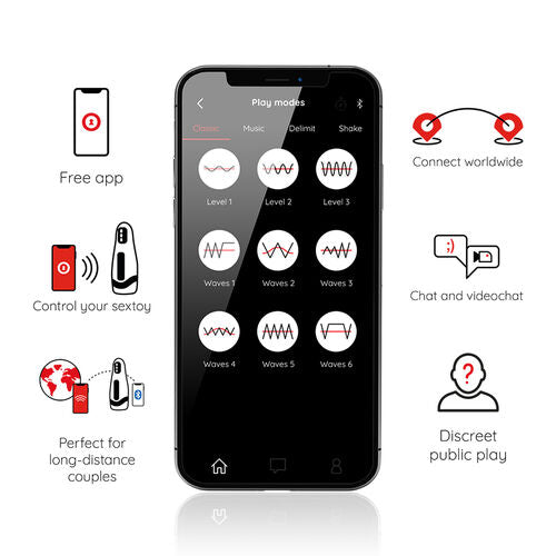 Oninder - Seoul Rechargeable Male Masturbator 10 Speed - Free App