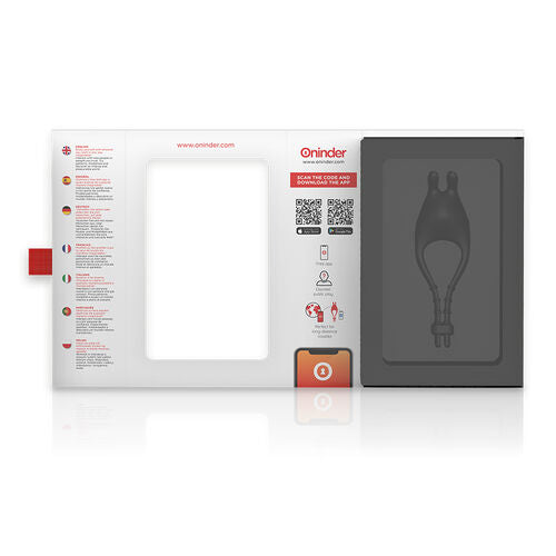 Oninder - Pampa Rechargeable Adjustable Vibrator Ring With Clitoris Stimulator 10 Speed - Free App