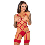 LIVCO CORSETTI FASHION -Thiara Lc 20213 Set Body + Strumpor Röda