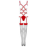 LIVCO CORSETTI FASHION -Thiara Lc 20213 Set Body + Strumpor Röda