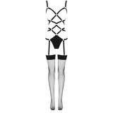 LIVCO CORSETTI FASHION - Thiara Lc 20213 Set Body + Strumpor Svart