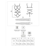 LIVCO CORSETTI FASHION - Thiara Lc 20213 Set Body + Strumpor Svart