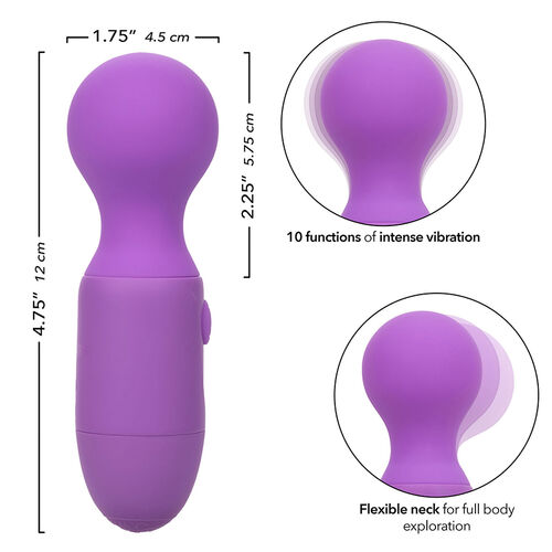 Calexotics - First Time Rechargeable Massager 10 Vibrations Purple