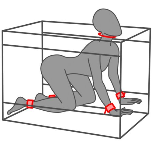 Secret Dome - Kink Club La Niche Cabin Black & Red