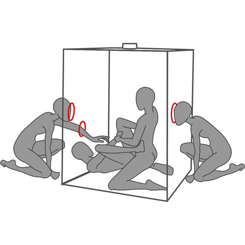 Secret Dome - Kink Club Cabin Scandale Black & Red