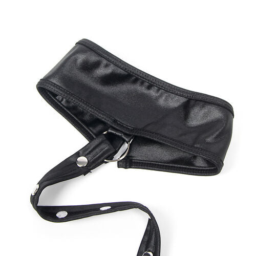 Subblime - 954406 Leather Bondage Dress Black S/M