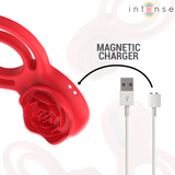 Intense - Gail Stimulator Rose 10 Vibrations Red Remote Control