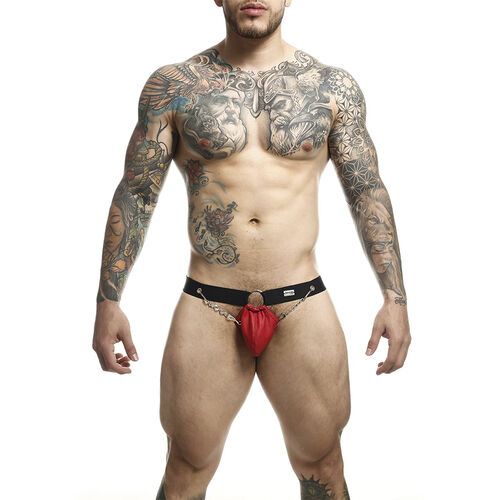 Mob - Dngeon Red Jockstrap With Chains One Size
