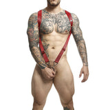 Mob - Dngeon Red Straight Back Harness One Size