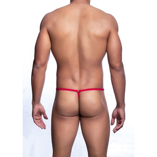 Mob - Red Tear-Shaped Thong Size S/M