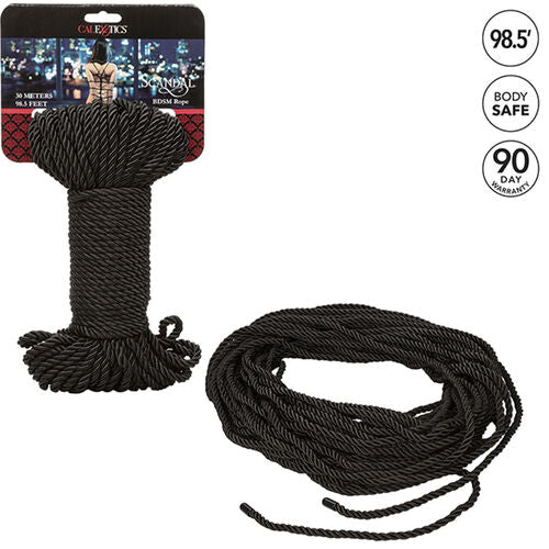 Calexotics - Scandal Black Bdsm Rope 30 M