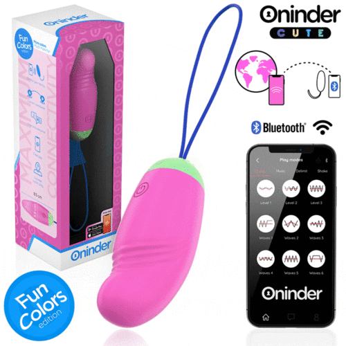 Oninder Cute - Love Pleasure Vibro-Rotating Egg 360 Silicone - Free Worldwide App