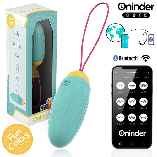 Oninder Cute - Love Pleasure Vibro-Rotating Silicone Gem Egg - Free Worldwide App
