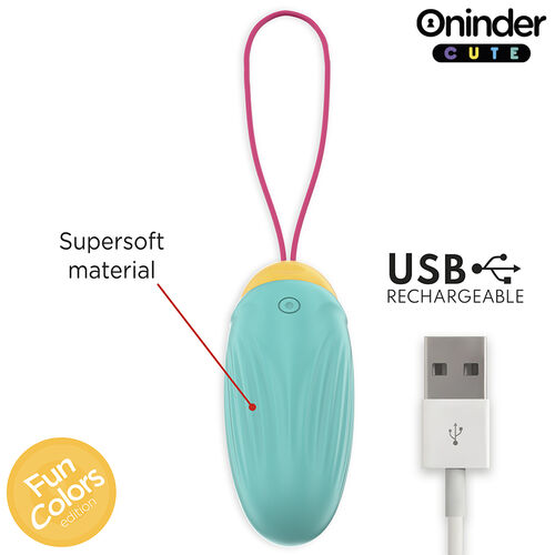 Oninder Cute - Love Pleasure Vibro-Rotating Silicone Gem Egg - Free Worldwide App