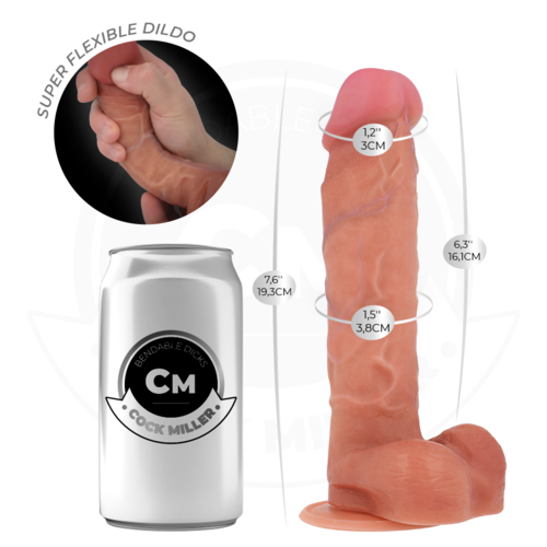 Cock Miller - Hyperrealistisk Ledbar Dildo 19,3 Cm