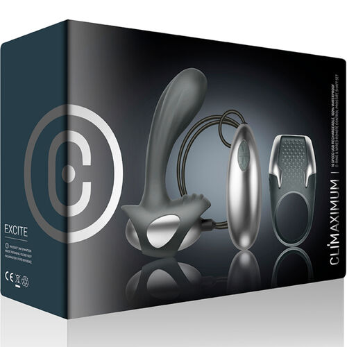 Climaximum - Excite Kit Cock Ring + Wire Prostate Massager