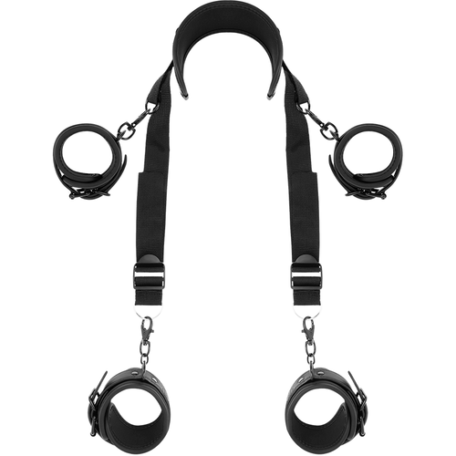 Fetisch Submissive - Masterposition Med 4 Neoprenfodrade Handbojor