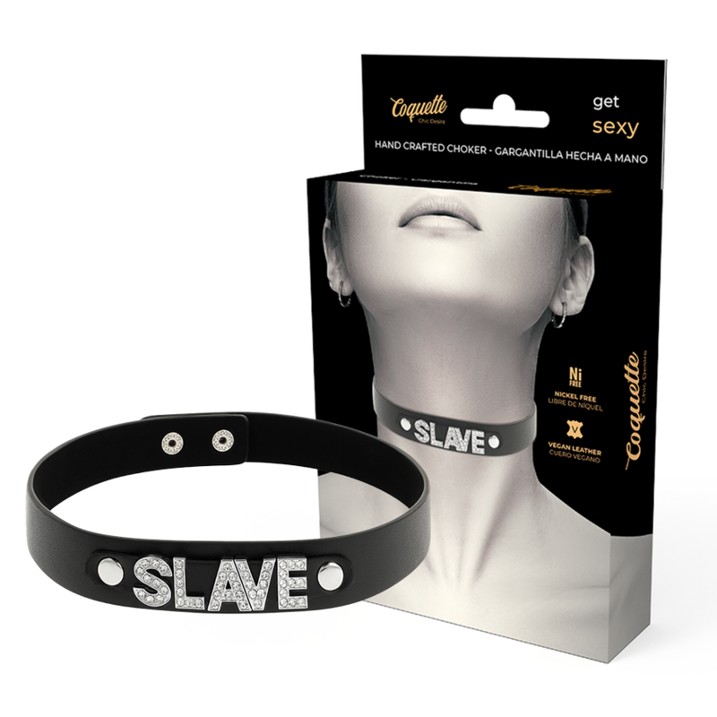COQUETTE CHIC DESIRE - Slave Vegansk Läderchoker