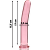 Nebula-Serien Från Ibiza - Modell 9 Dildo Borosilikatglas Rosa 15,5 Cm -O- 2,5 Cm