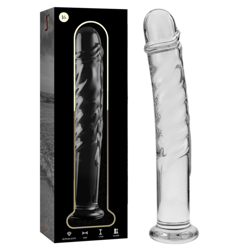 Nebula-Serien Från Ibiza - Modell 16 Dildo Borosilikatglas Klar 18,5 Cm -O- 3 Cm