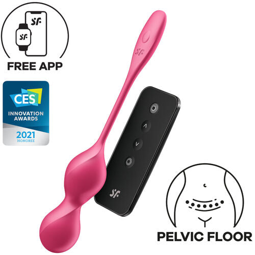 Satisfyer - Love Birds 2 Vibrerande Kegel Balls + Gratis App