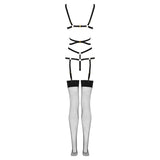 LIVCO CORSETTI FASHION - Thiara Lc 20213 Set Body + Strumpor Svart