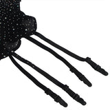 Subblime - 952174 Fishnet Bodystocking With Gloves And Diamonds Black One Siz