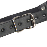 Subblime - 953720 Bondage Leather Strap Breast Clamps Black One Size