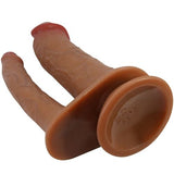 Pretty Love - Hulbert Double Realistic Dildo With Vibration Mulato