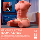 Xise - Jason Halvkropp Realistisk Manlig Torso Med Stök Och Vibration 55 Cm