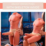 Xise - Jason Halvkropp Realistisk Manlig Torso Med Stök Och Vibration 55 Cm