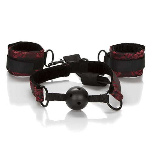 Calexotics - Scandal Andningsbar Gag Med Handbojor