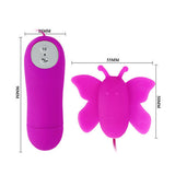 Baile - Love Eggs Butterfly Clitoris Stimulator 12 Speeds Lilac Remote Control