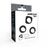Addicted Toys - C-ringset svart