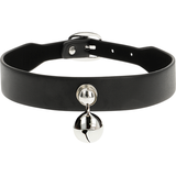 Coquette Chic Desire - Veganskt Läderhalsband För Kvinnor, Skallra, Tillbehör
