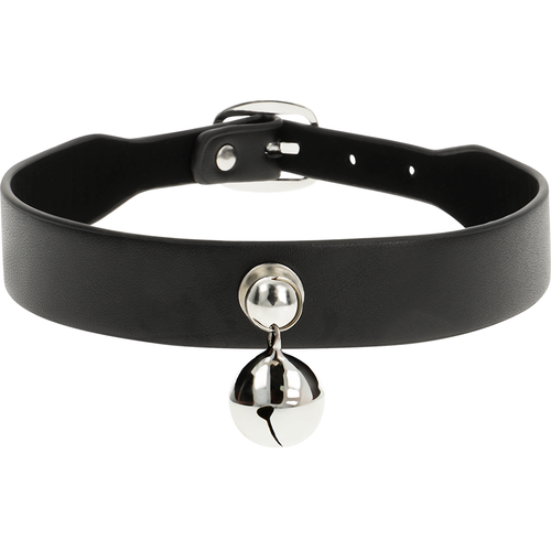 Coquette Chic Desire - Veganskt Läderhalsband För Kvinnor, Skallra, Tillbehör